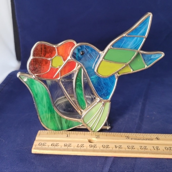 Hummingbird Stainglass Tealight Holder All Occasion/Holiday/Kids/Spring/Summer - Picture 7 of 14